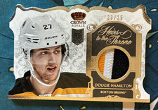 2013-14 Panini Crown Royale - Heirs to the Throne Materials Dougie Hamilton /25