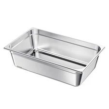 VEVOR Full Size Hotel Pan Steam Table Pan 6 Inch Deep Stainless Steel 1 Pack
