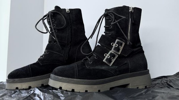 Men Giuseppe Zanotti Boots Black Suede 43