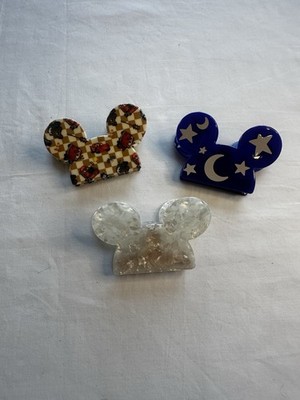 Mickey Mouse Ears Inspired Hair Claw Hair Clip Hair Accessories Lot Of 3