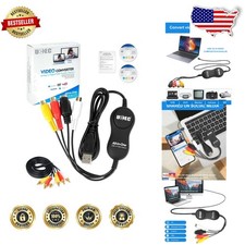 Complete VHS Converter Kit - Mac/Windows USB 2.0 Video Capture Device