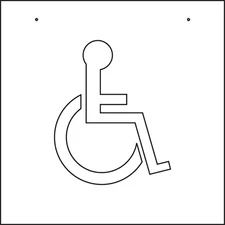 Hy-Ko™ 48Inx48" Handicap Parking Stencil (1 pc.)