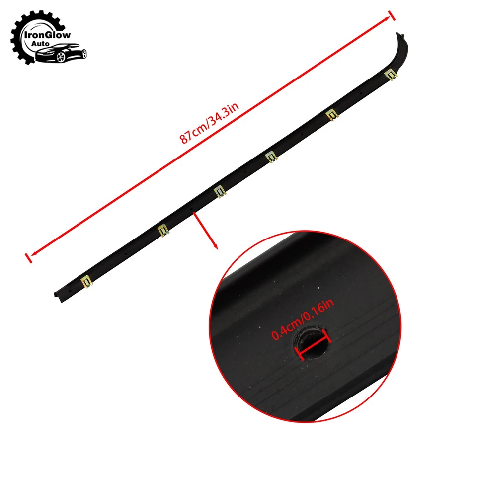 Traje para Ford Bronco II 1984-1988 y Ranger 83-88 4 piezas cinturón ventana resistente al clima Foto 2 de 4