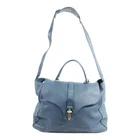 BALENCIAGA GHW Tube GM Bag 2 Way Shoulder Bag 247053 Calfskin Leather Teal Blue