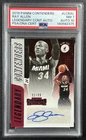 RAY ALLEN PSA 7 2018-19 PANINI CONTENDERS LEGENDARY CONTENDERS AUTO 31/99
