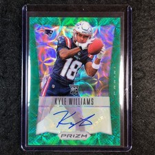 2025 Prizm Football KYLE WILLIAMS Retro 2012 Rookie Auto Green Scope 60/75