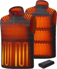 Men Heated Vest with Battery Pack Included 16000Mah/7.4V  Electric Heating Vest