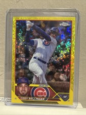 2023 Topps Chrome Update Cody Bellinger Yellow Mini Diamond Refractor /75