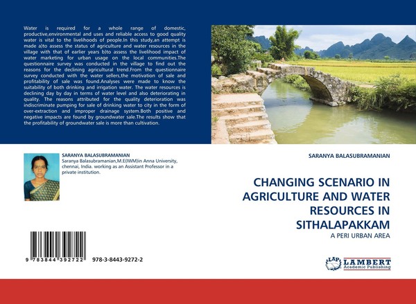 Changing Scenario IN Agriculture AND Water Resources IN Sithalapakkam Saranya Ba-image