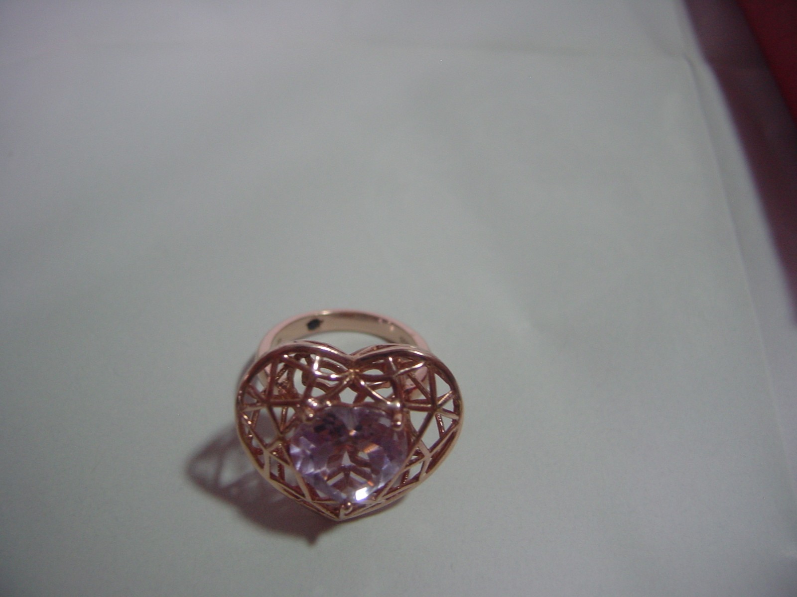 superb Solid Silver & gp chunky large Ring-natura… - image 13