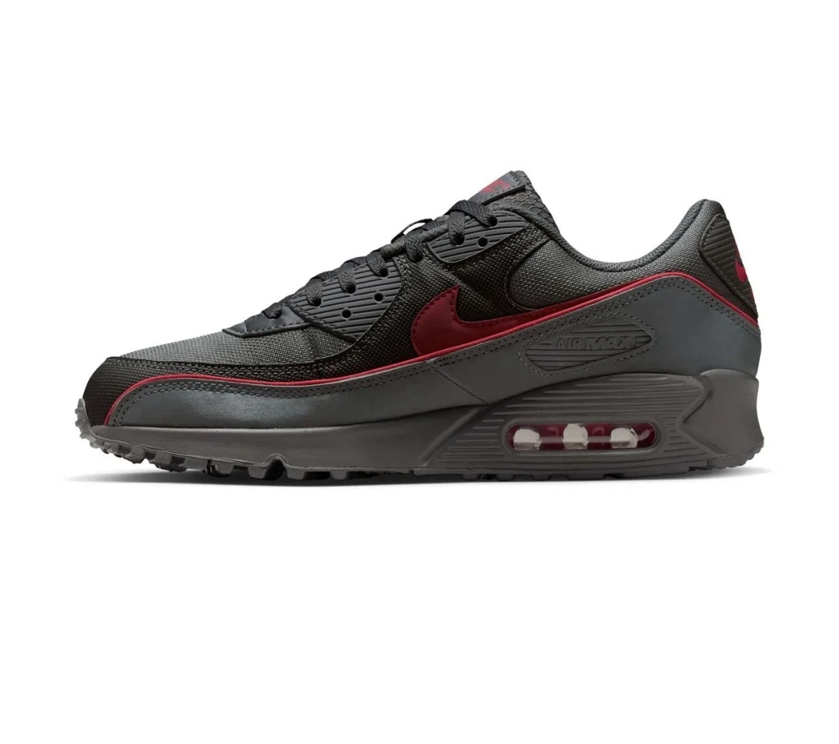 Nike Air Max 90 Iron Grey University Red for Sale | Authenticity