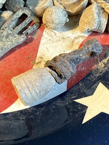 Dug Civil War 💥 🇺🇸 💣 69 Minie Bullet Wormed W Worm Tool