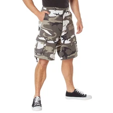 2525-M Rothco Vintage Camo Utility Military Cargo Shorts [Medium, City Camo]