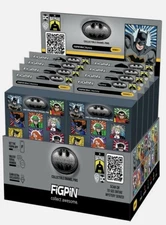FiGPiN Batman Series 1 Collectible Mystery Enamel Mini Pins Box of 10 Sealed