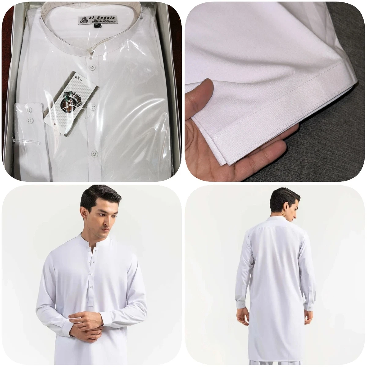 Menu0026#039;s 2023 Pakistani Indian Shalwar Kameez Embroidered u0026amp; plain Suit  Eid Gift | eBay