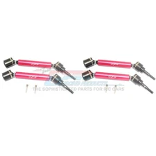 GPM Racing Harden Steel+Alum F/R Adjustable CVD Drive Shaft (4) Set Red : Maxx