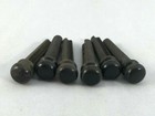 High Quality Ebony Guitar Bridge Pins - Made in USA - Set of 6