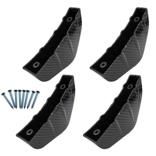 For Audi A3 S3 Carbon Fiber Rear Bumper Diffuser Shark Fin Spoiler Lip Splitter - Picture 12 of 17