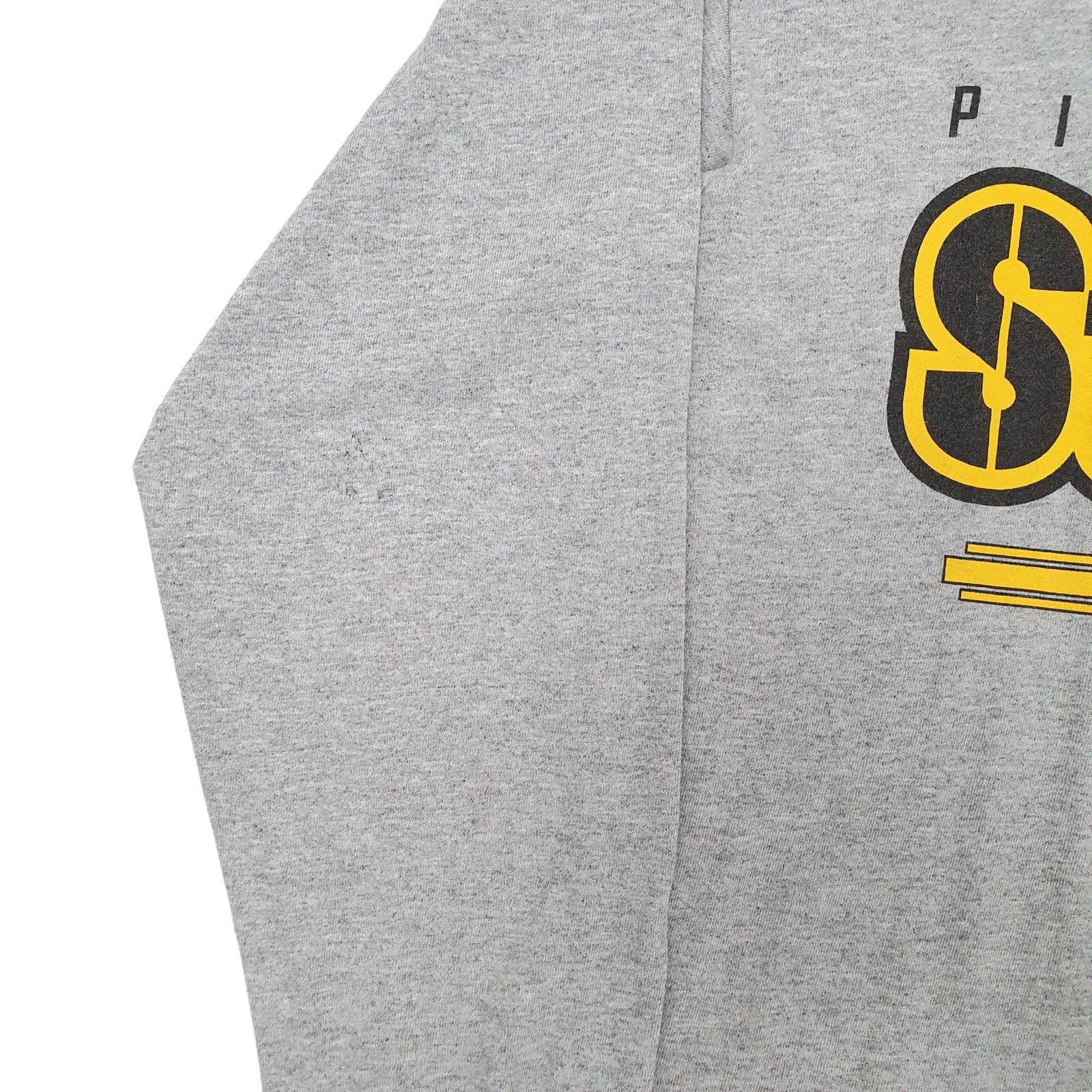 NFL Grey T Shirt Tee Pittsburgh Steelers Football Long Sleeve Mens L image 4
