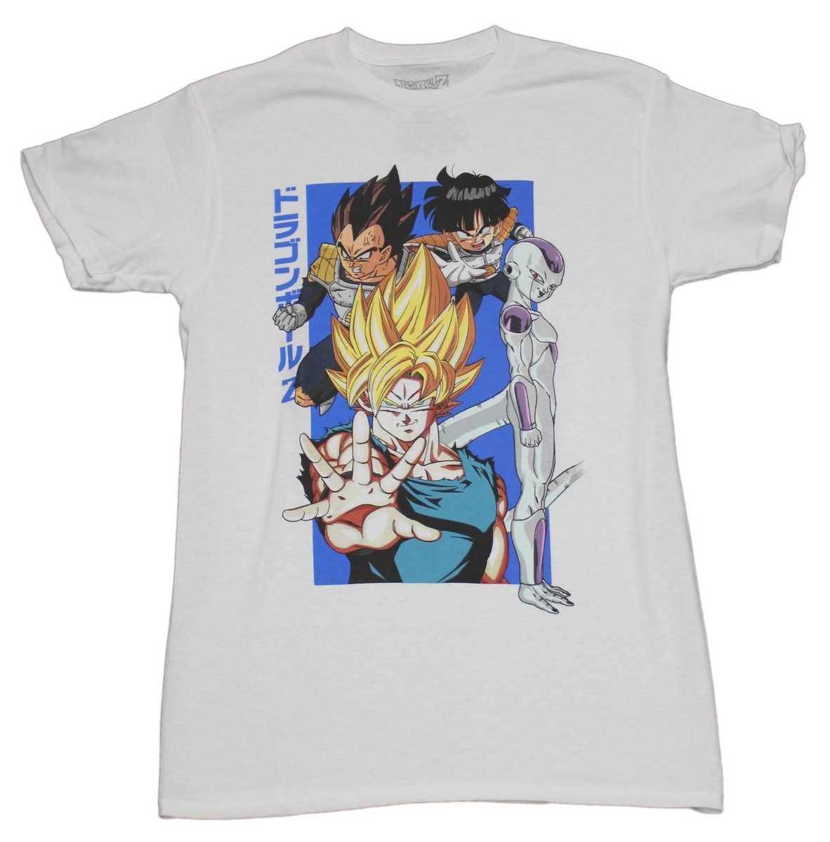 Dragon Ball Z New Adult T-Shirt - Goku Vegeta Gohan Blue Box | eBay