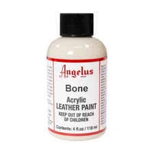 Angelus Acrylic Leather Paint Bone 4 fl oz Bottle 118ml