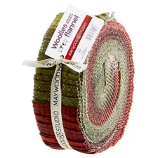 Woolies Flannel By Maywood Studio - Holiday Warmth Jelly Roll Strips