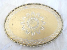 Vintage Sun Burst Western Belt Bucke (A59) Made in USA