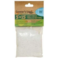 Grower's Edge Soft Mesh Trellis Netting w/ 3.5" Squares - 5 ft x 15 ft