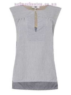 NOA NOA UK14 EU42 Grey Sleeveless top RRP £49