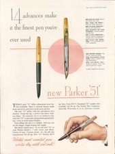 14 advances make it the finest pen Parker 51 ...