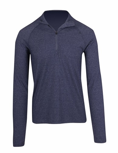 Mens Training and Activewear Greatness Half Zip Mock Neck Top (F389HZ) - Picture 5 of 9