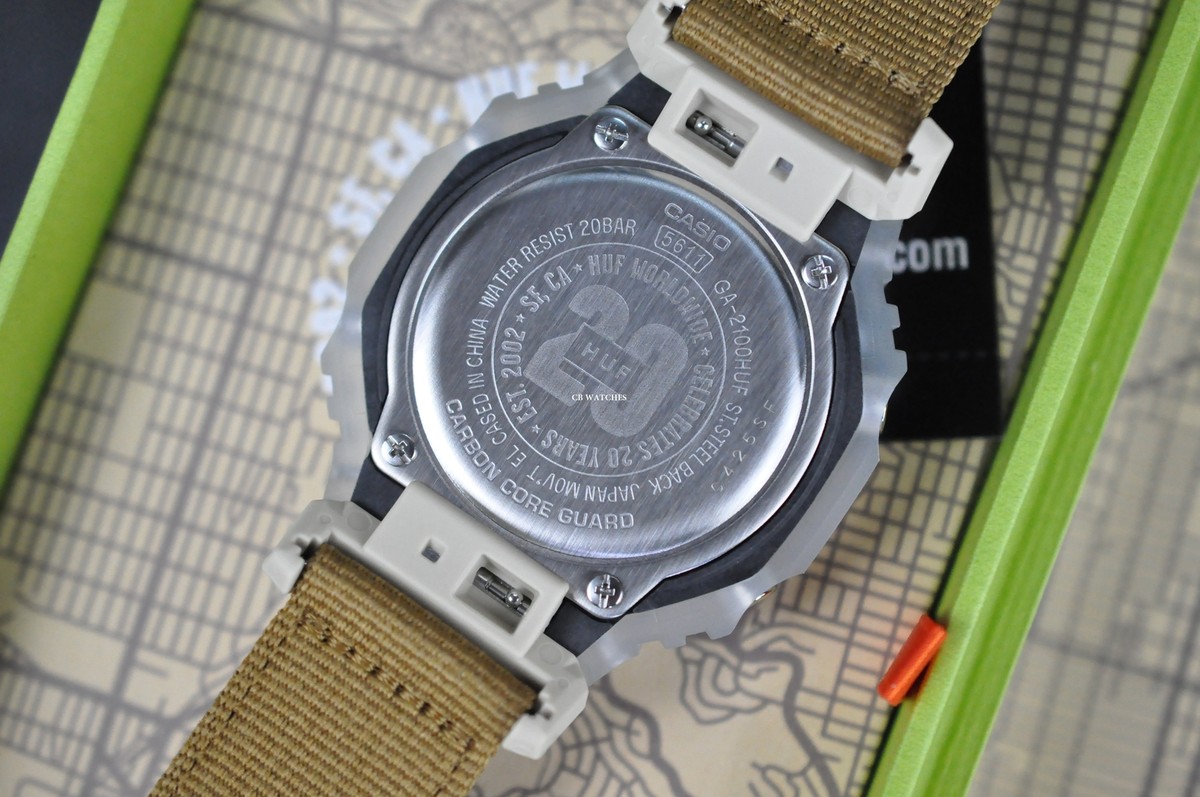 Casio G-Shock x HUF 20th Anniversary Limited Edition Watch GA-2100HUF-5A