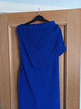 Ladies Stylish Colbalt Blue Knitted  Dress Size 8/10