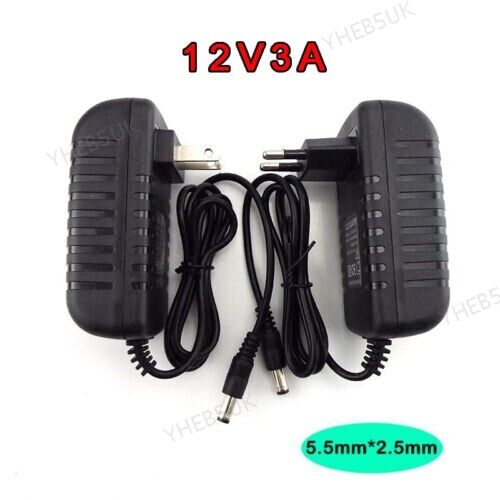 5.5mm*2.5mm 12V 3A Transformer Power Supply Adapter Charger For LED Strip 8H - Picture 1 of 7