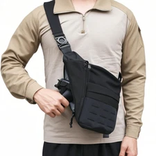 Concealed Carry Sling Bag for Men Chest Holster Pistols Bag Anti-Thief Crossbody