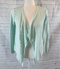 Matilda Jane 435 Hello Lovely Gilded Girl  s Cardigan Sweater Size 14 Mint Green