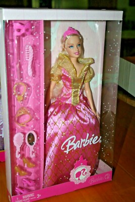 blush & gold cocktail dress barbie doll Lot