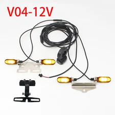 E-bike 12V Front & Rear Turn Signal Light Set with Bracket Waterproof Plug