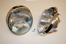 NEW Porsche Chrome H1 headlights headlight lights light 911 912 sold as a pair 