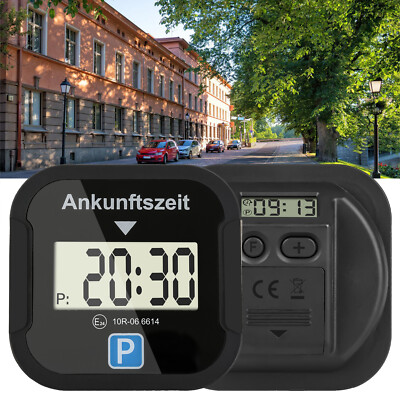 Elektronische Parkscheibe mit Zulassung für Auto Automatische Digitale Parkuhr
