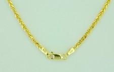 4.20 Grams 14K Solid Yellow Gold foxtail wheat Necklace Chain 20 Inch Brand new