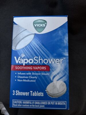 Vicks VapoShower Soothing Vapors Tablets, 3 Tablets