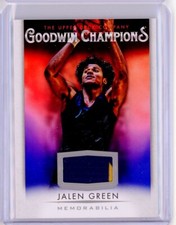 2021 Upper Deck Goodwin Champions JALEN GREEN Jersey Patch Memorabilia RC Rookie