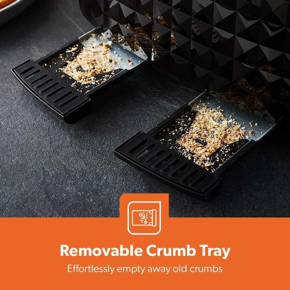 Geepas Electric Kettle 4 Slice Bread Toaster & Microwave Kitchen Set Black - Image 4 of 4