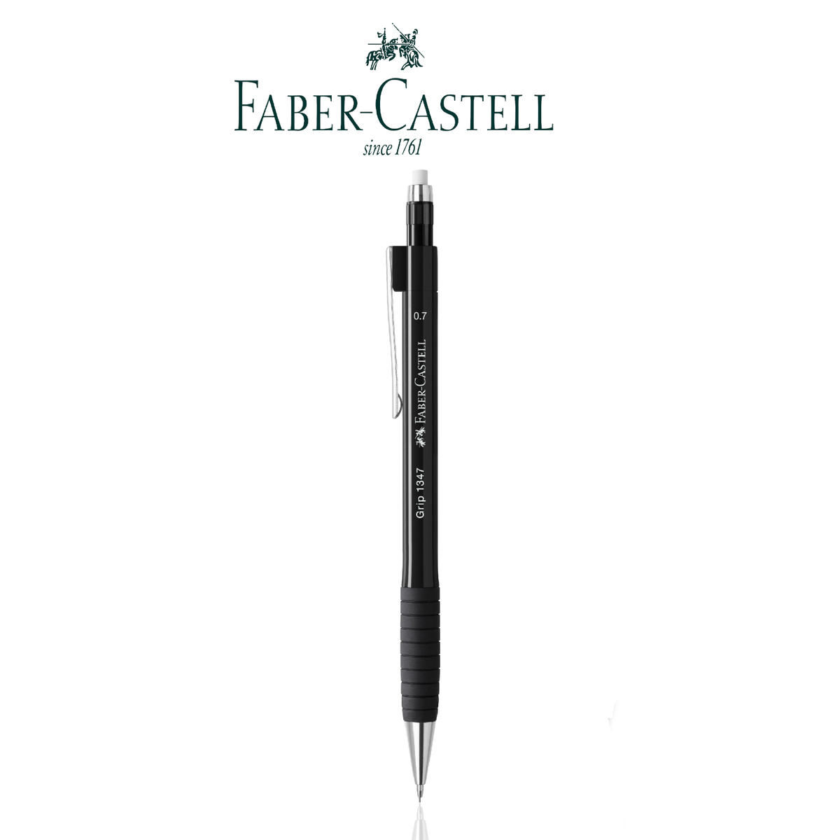 Faber-Castell Druckbleistift GRIP 134789 0,7 Mm Metallic-grau, Brevo-servic