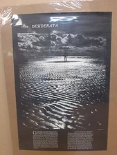 Vintage Desiderata original poem quote inspirational poster 11442