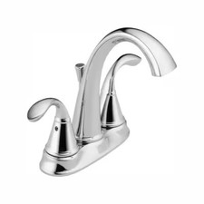 DeltaZella 4 in. Centerset 2-Handle Bathroom Faucet in Chrome