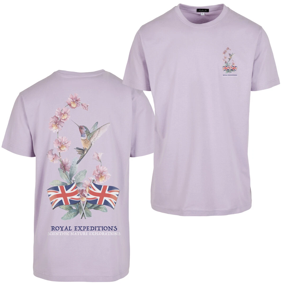 Mr. Tee Royal Expeditions Men's T-Shirt Cotton Jersey Print Purple