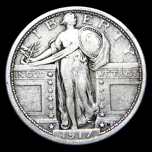 1917 Standing Liberty Quarter Silver ---- Nice Coin ---- #024S