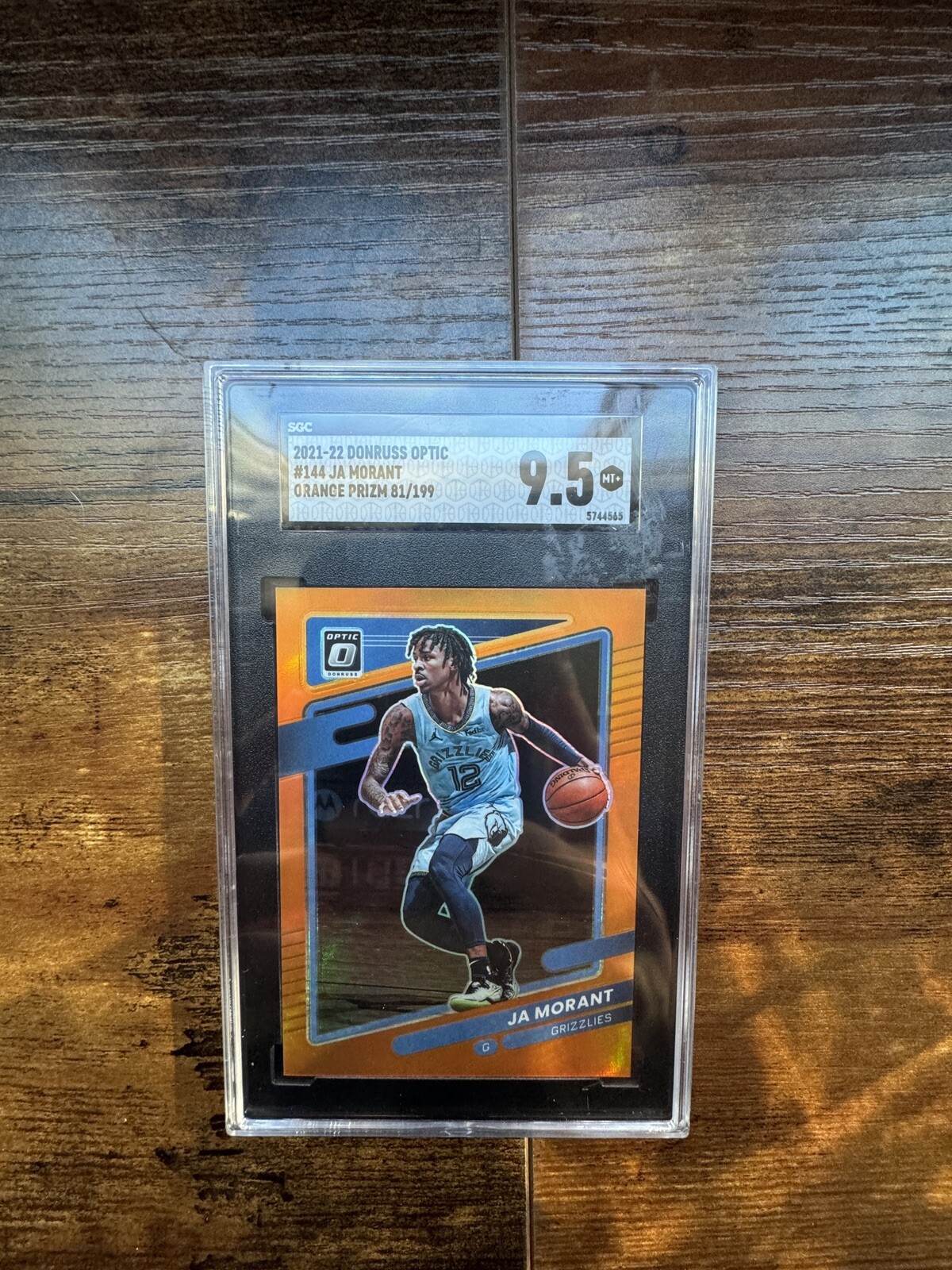 2021-22 Donruss Optic Ja Morant #144 Red Prizm /99 PSA 9 Mint Grizzlies